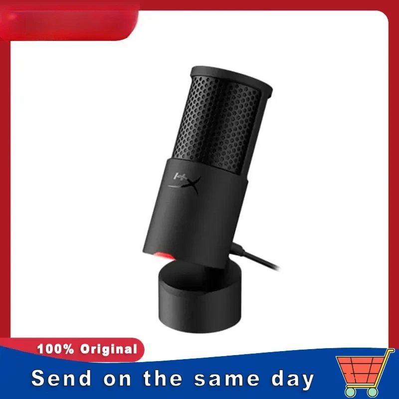 Micrófono para juegos SoloCast 2 con botón de silencio, Plug and Play, audio ajustable a través de HyperX NGENUITY