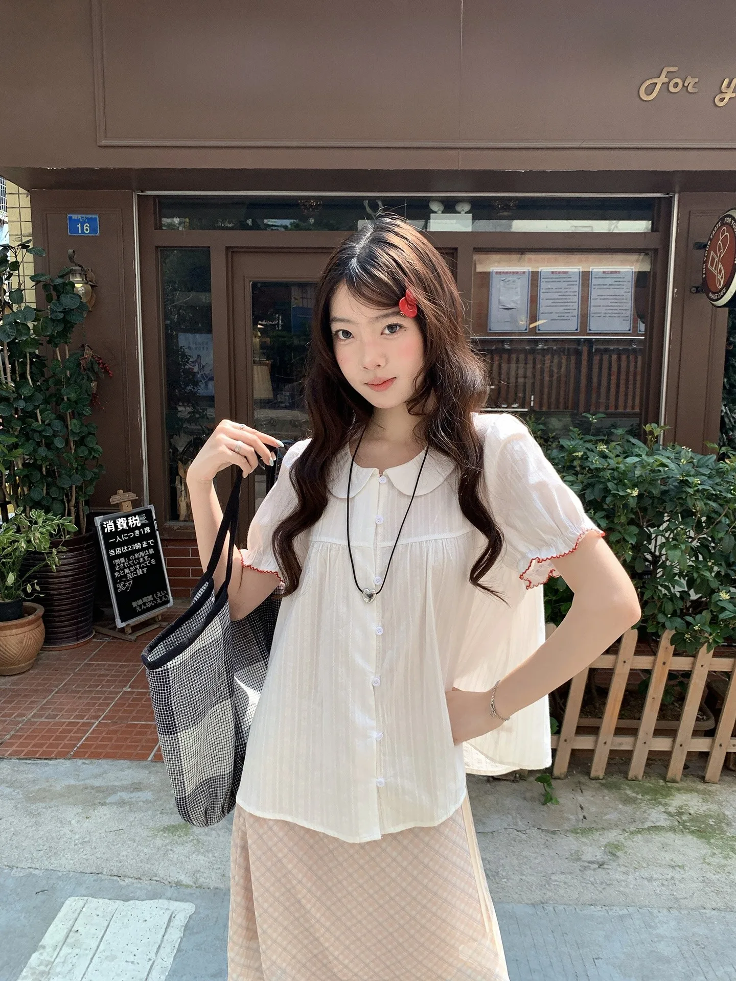 

Новая элегантная блузка в корейском стиле с воротником «Питер Пэн», рюшами на рукавах и коротким рукавом, с цветочным принтом, молодежная, весна-лето