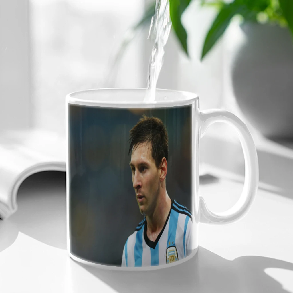 M-Messi Football Star 11oz Afternoon Tea Mug Multifunctional Ceramic Coffee Mug Porcelain Coffee Cup Drinking Cup