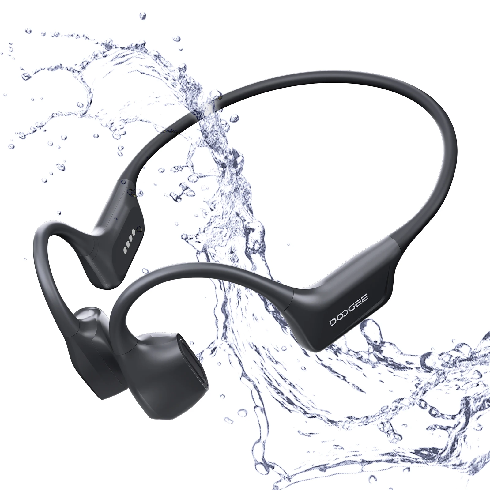 DOOGEE BoneAir Swim Headphones Wireless Headset Bone Conduction Swmmming Sport IP68 Waterproof With Microphone Calls Music 64GB