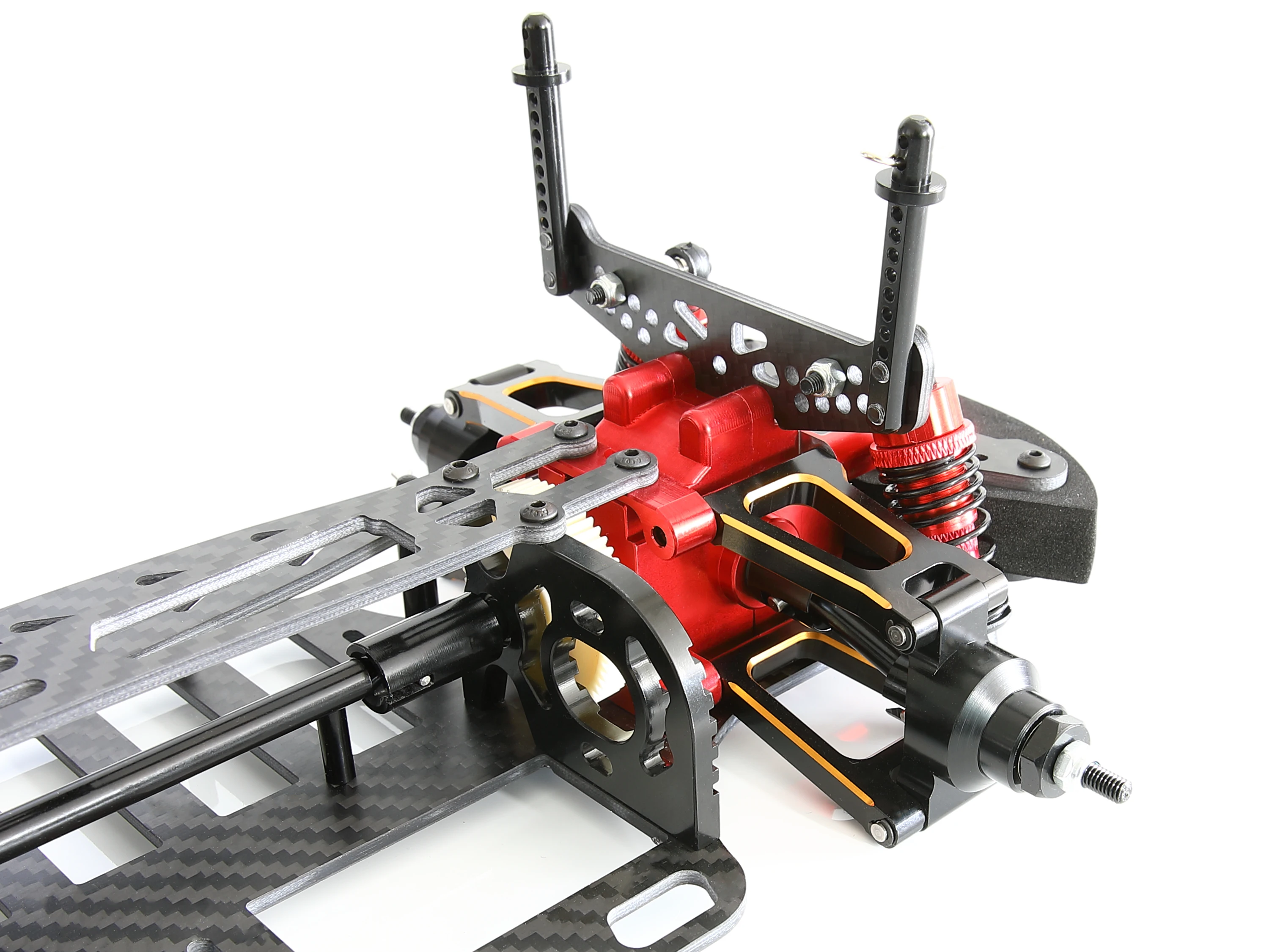 TT-01 CNC Aluminum Carbon Fiber Frame Chassis Upgrade Metal Components for 1:10 TT01 Tamiya 1/10 RC Car