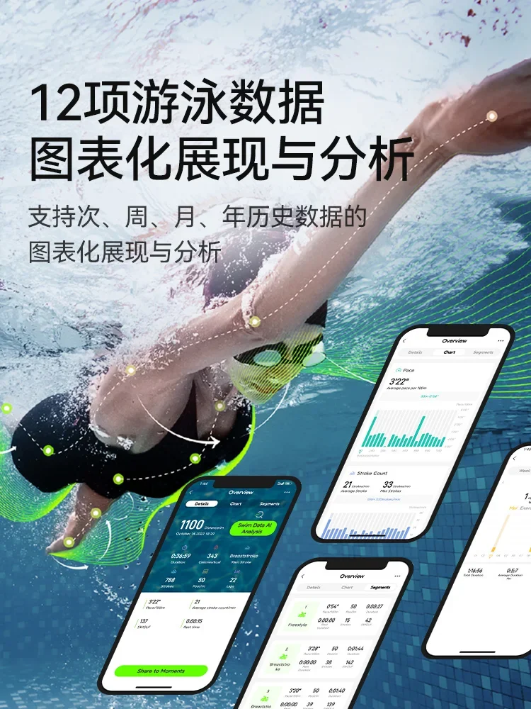 نظارات سباحة ذكية oloswim2s ، مضادة للضباب ، قصر النظر ، نظارات احترافية ، عالية الوضوح ، معدات مقاومة للماء