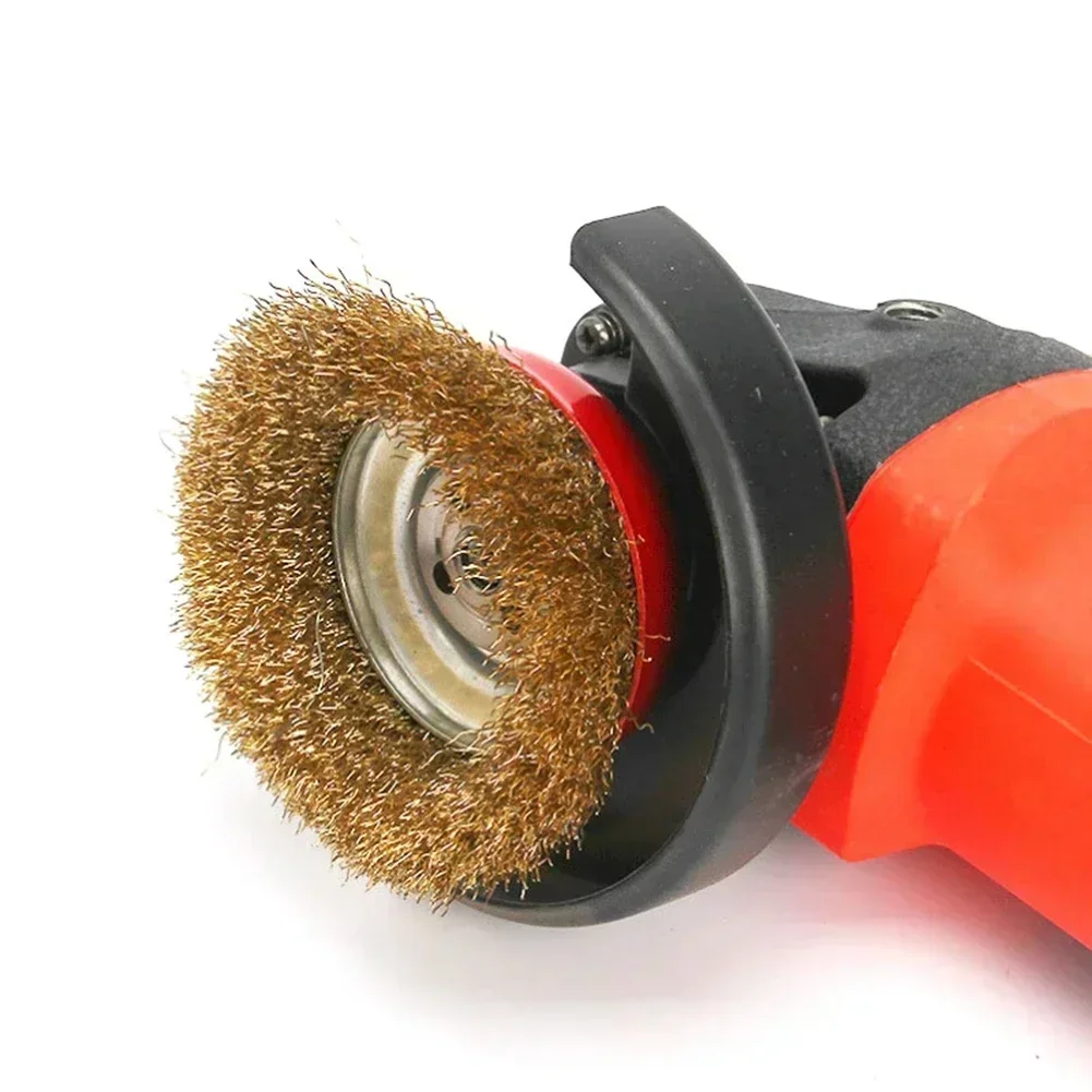 

Brush Steel Wire Brush Home Power Tool 1 * Copper/Red Derusting Deburring Polishing Tool Steel Wire For Automotive