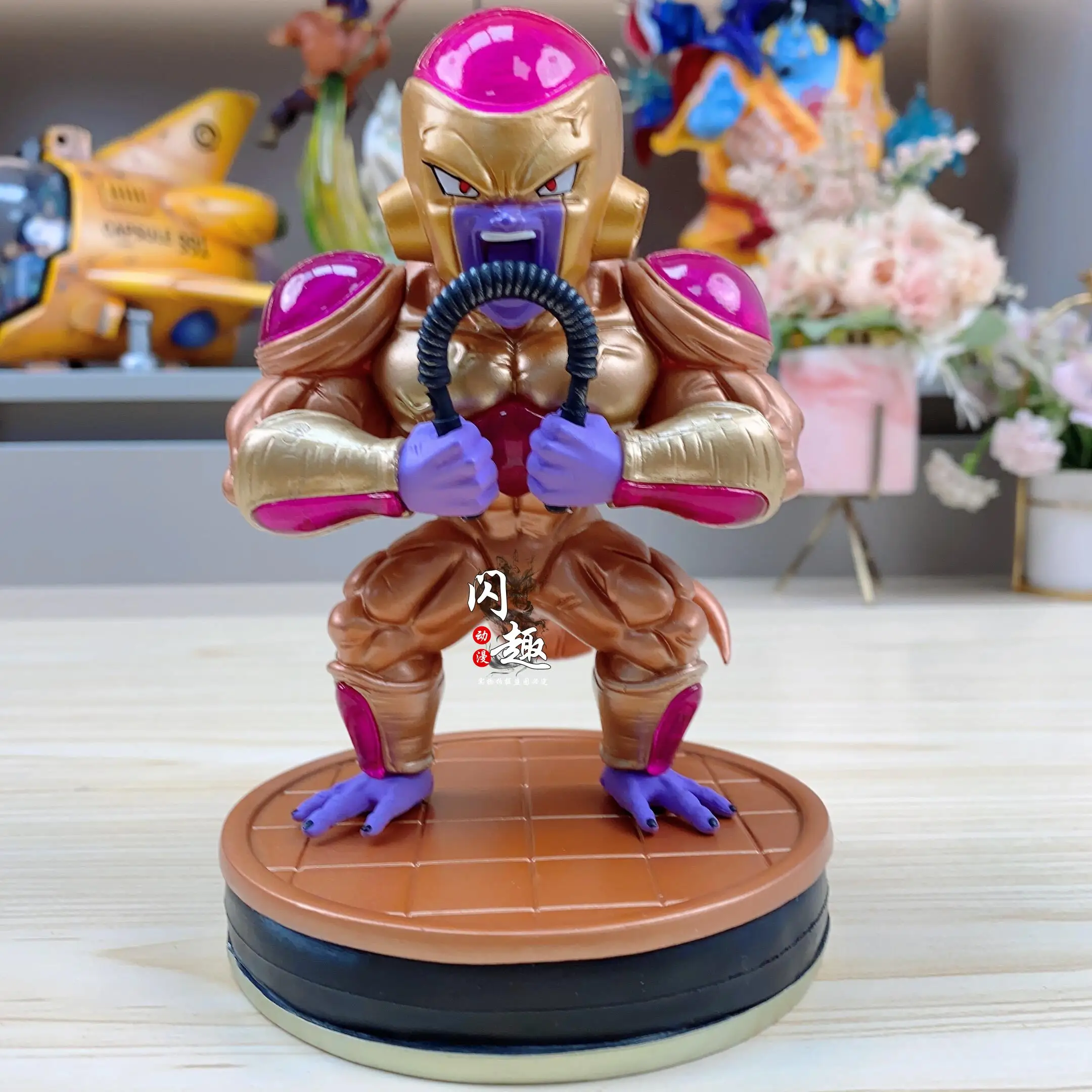 Dragon Ball Fitness Series Arm Strength Device Frisa Handmade Original Color Edition Gold Edition Gk Anime Model Ornament