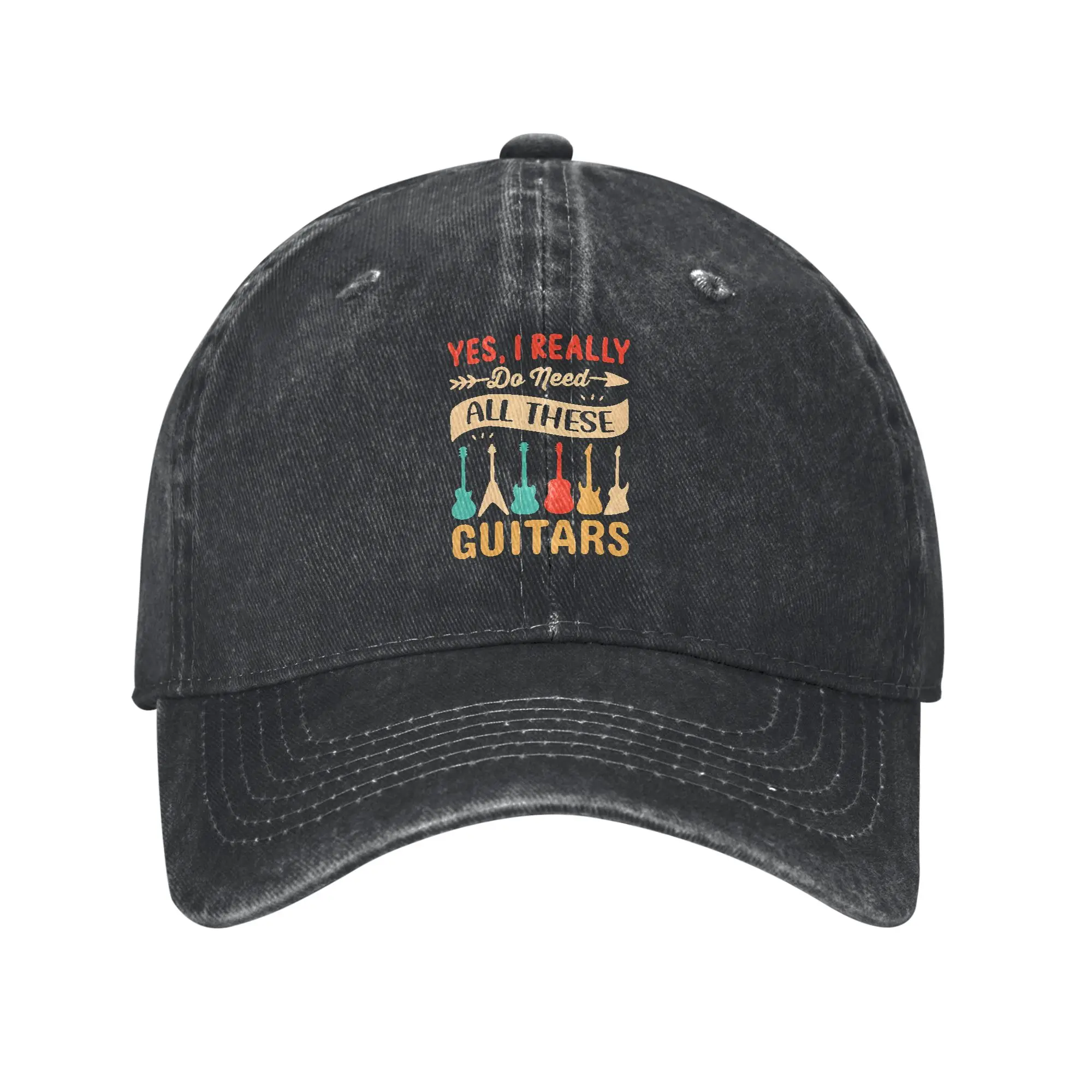 Fashion Yes  I Really Do Need All These Guitars baseball cap  Artistic Style Men's Hats