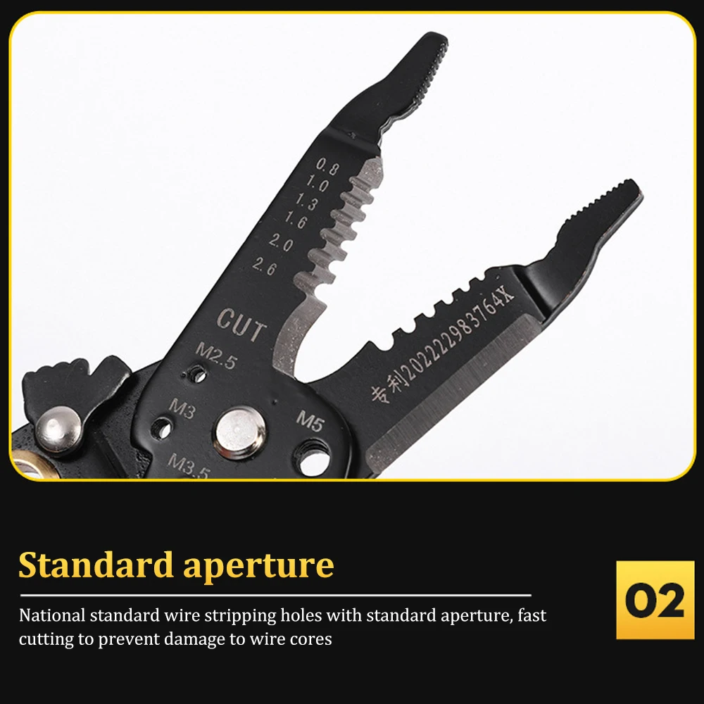 Multifunctional Electrician Pliers TPR Carbon Steel Crimping Stripping Pliers Wire Stripper Cable Cutter Terminal Crimping Hand