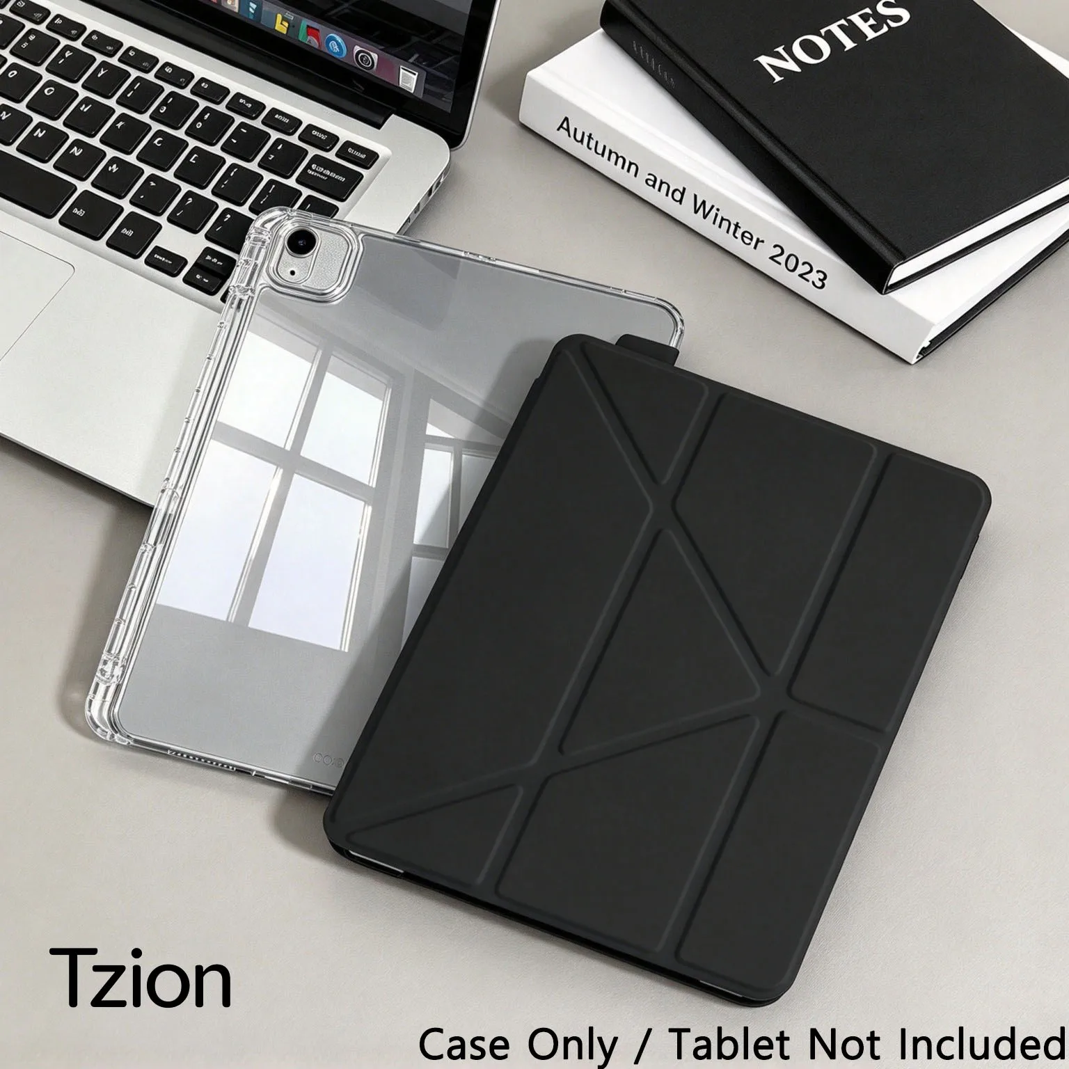 3+Y-fold Flip Clear Cover For iPad 10th 11th Gen 2025 7/8/9 10.2'' Start Case For Air 4 5 6 7 11 For Air 2 9.7 Pro 11 Mini 6 7