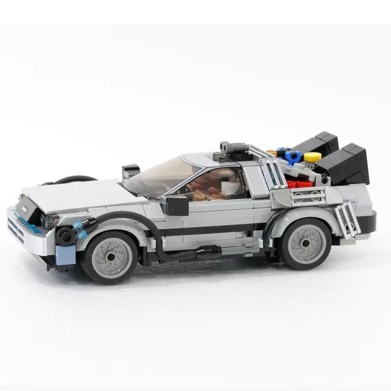 DIY Time Machine Construction Kit - Sci-Fi Vehicle MOC Building Blocks for Kids, Educational Toy Gift