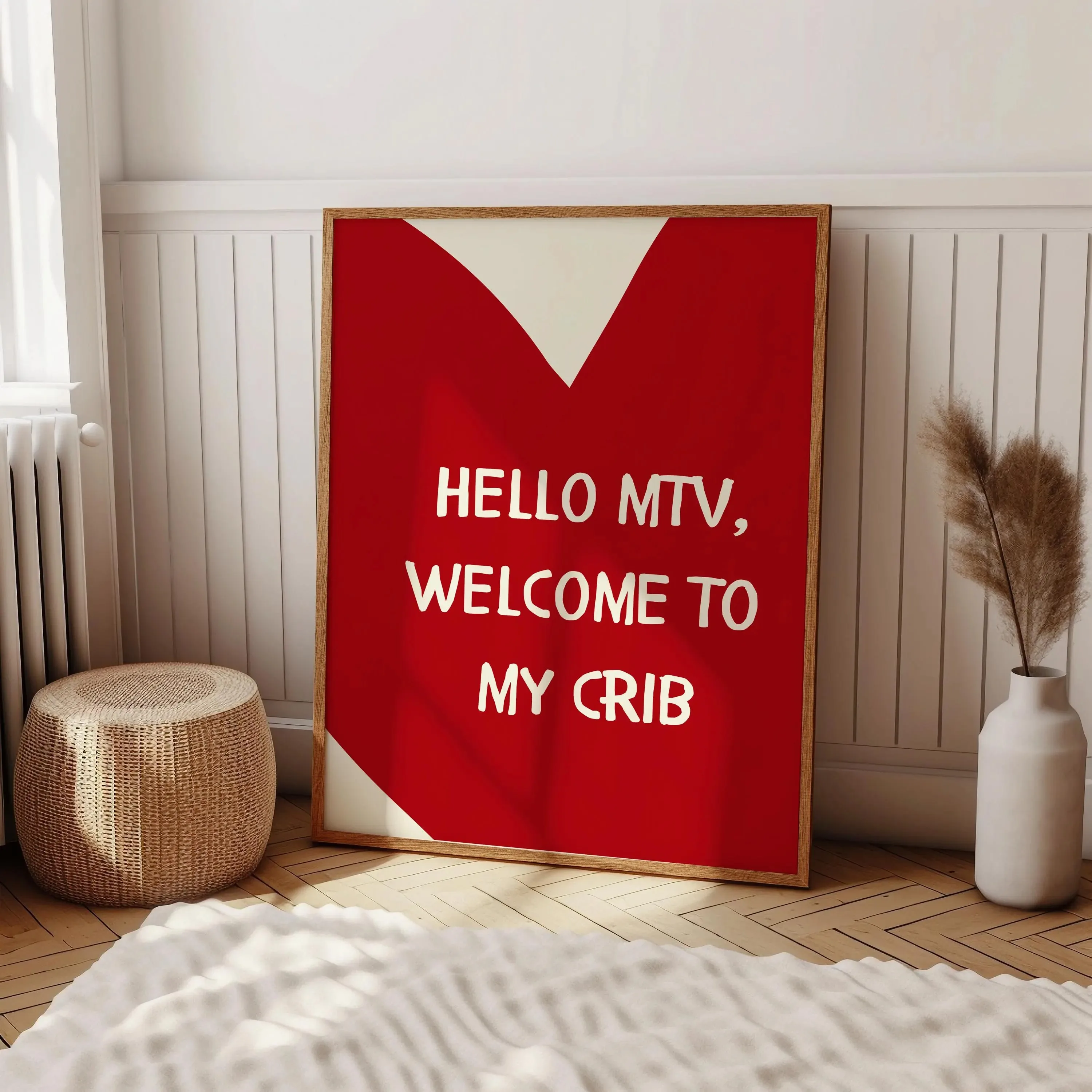 الرجعية هذا هو بلدي سعيد مكان قماش يطبع الأحمر الحب ملصقات فنية جدارية لغرفة المعيشة الحديثة غرفة نوم عنبر وديكور المنزل #6