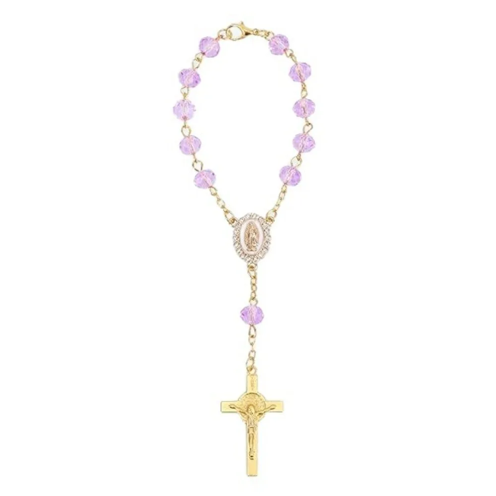 Cross Pendant Car Rosary Beaded Steering Wheel Compatible Car Hanging Ornament Rearview Mirror Hanging Cross Pendant Hanging