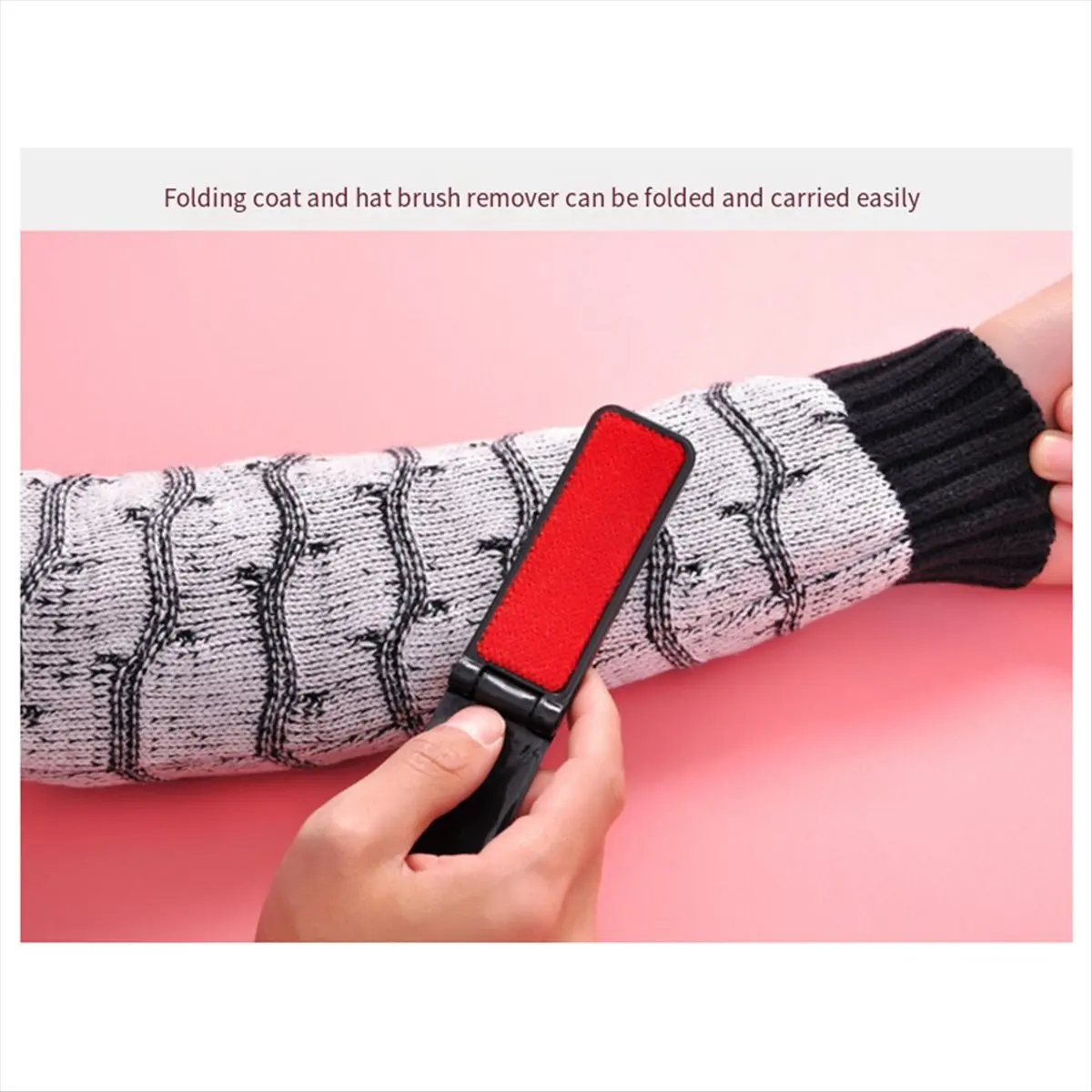 2026 NEW Convenient Dust Removal Brush Clothing Lint Remover Dry Cleaning Brush Delinting Brush Static Brush Folding Brush