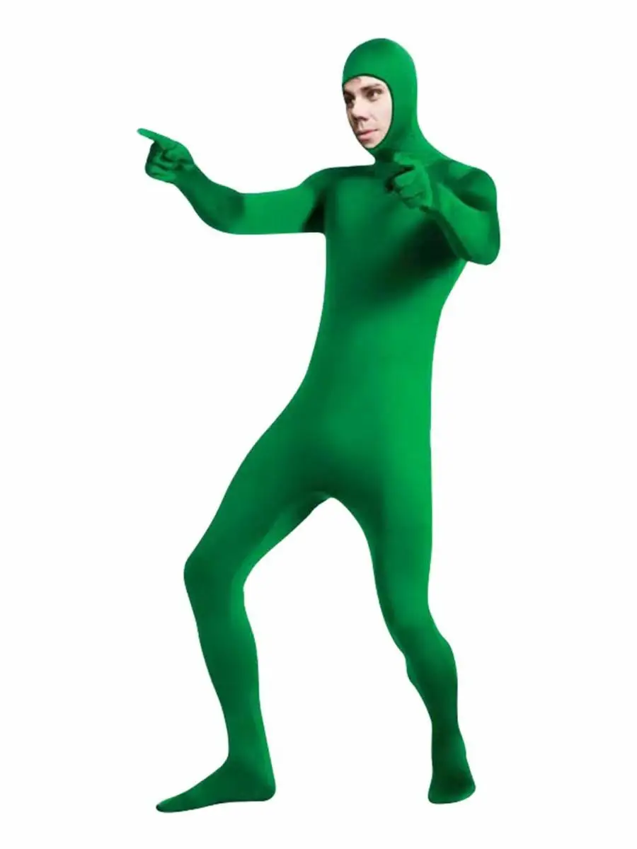 Kostium Ninja na Halloween, Niewidoczny, Obcisły, z Odkrytą Twarzą, Strój Sceniczny, Kostium na Występ