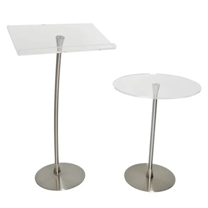 Acrylic Podium Chapel Restaurant Wedding Office And Classroom Lectern Stand for Public Speaking And Presentations