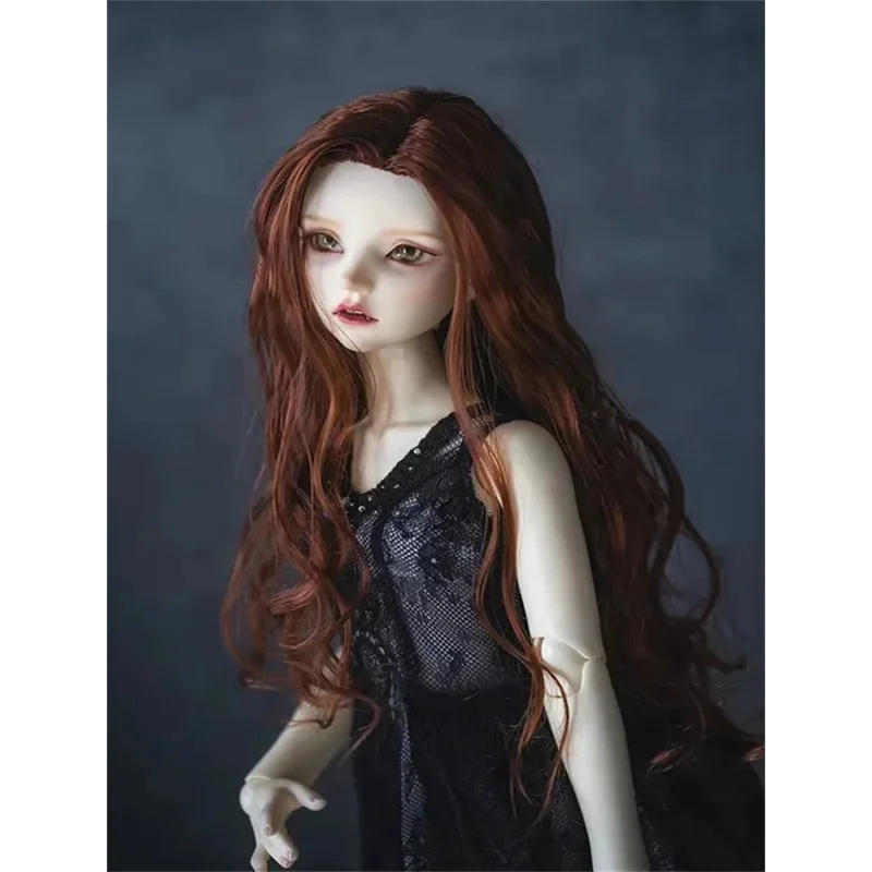 

BJD doll wig fits into the new 1/3/1/4 size fashion medium/partial large wave long hair soft silk super hand hook