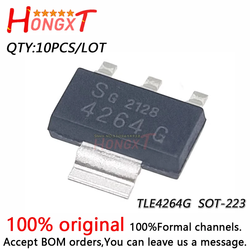 10PCS 100% New TLE4264G TLE4266G TLE4264 TLE4266 4264G SOT-223.Chipset