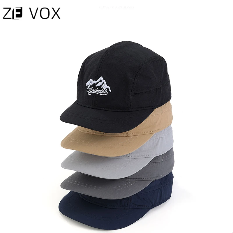 남녀공용 통기성 야구 모자, 오리 혀 짧은 챙 모자, 태양 모자, 얇은 속건성 모자, 한국 스타일