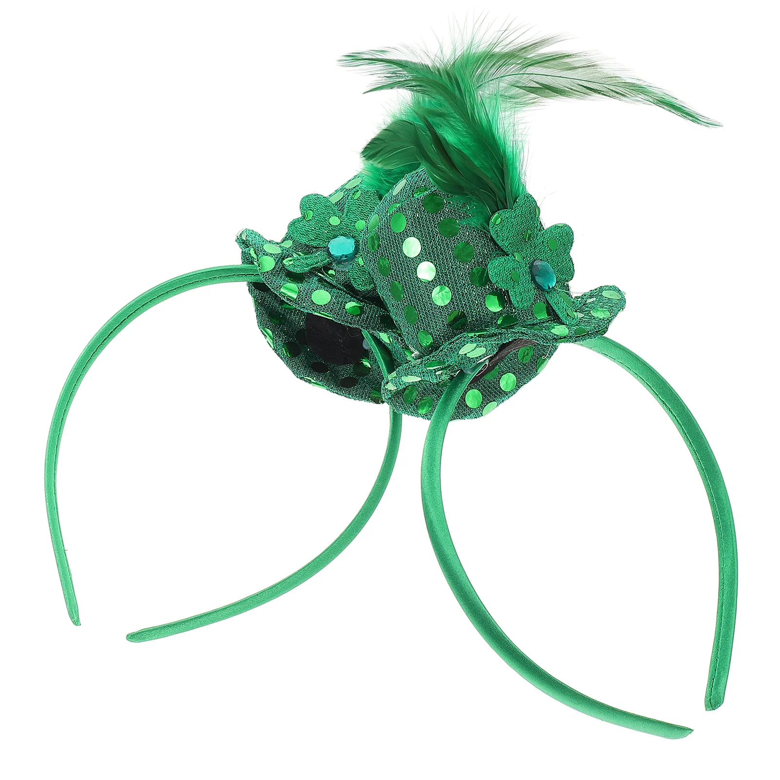 قطعتان من عصابات رأس قبعة عيد القديس باتريك باللون الأخضر للحفلات آمنة ومتينة وليس من السهل كسر هدية رائعة للأصدقاء والأقاربين