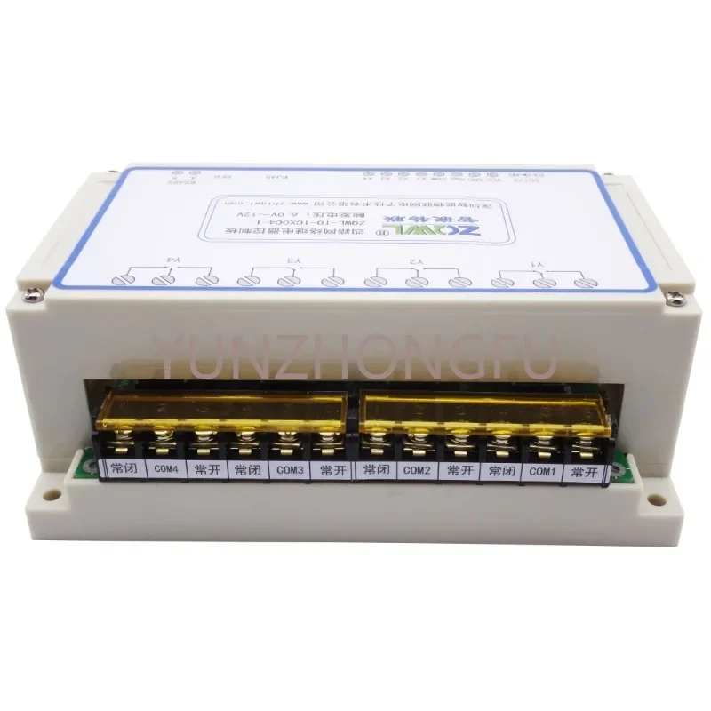 4-weg Netwerkrelaismodule 16a Io Besturingsmodule Rs485/Modbus Tcp Ethernet