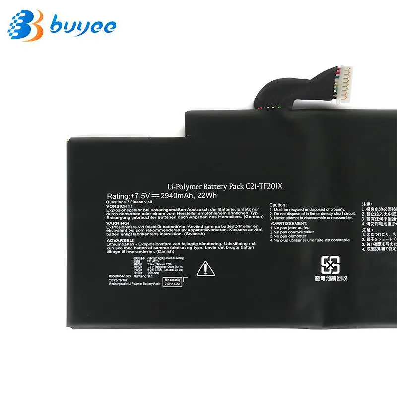 C21-TF201X New Original Laptop Battery For Asus Tablet TF300 TF300T TF300TG TF300TL Series Notebook Computers TF201X 7.5V 2940MA