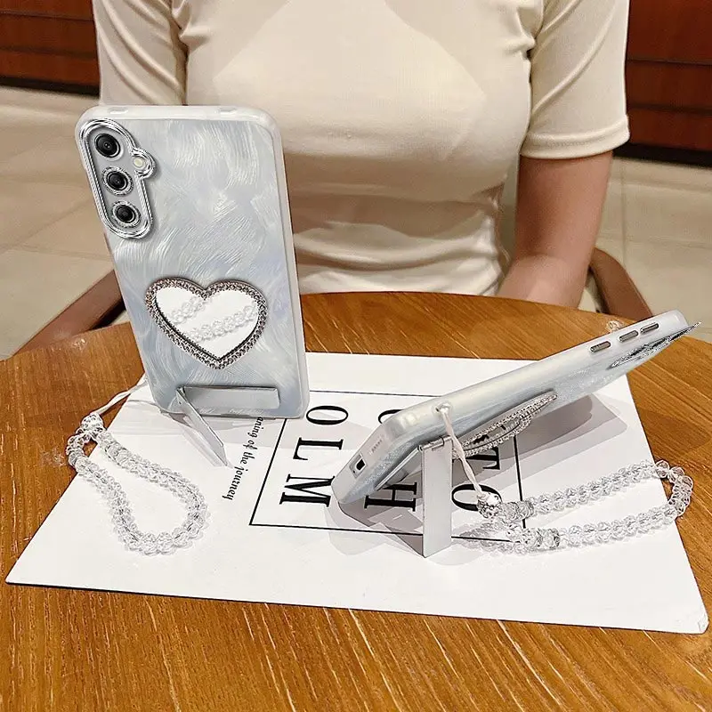 A14 シンプルメッキスタンド付きストラップ付きスマホケース サムスン A14 A16 A13 A12 A11 A10S A06 A04E A04 A03 A03S A02S カバー