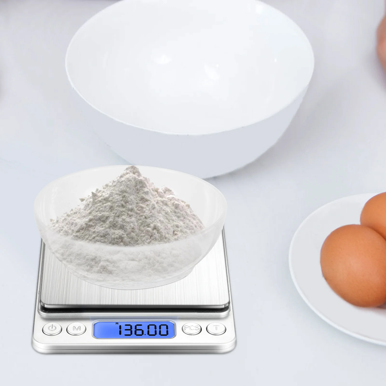 Weighing Pan Liquid Measuring Tray Digital Scale Transparent Dishes Household Weight Electronic