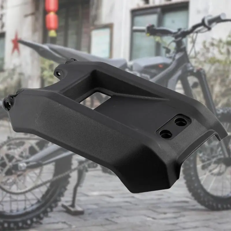 Cubierta de batería de motocicleta, tapa protectora de fibra de carbono negra para compartimento de batería, fácil instalación, Protector de ajuste preciso