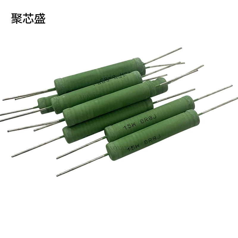 Rx21 مقاومة لف ، 15 واط ، 1R 10R 30R 51R 68R 100R 200R 470R 1K 10K33K ، 5 لكل لوت