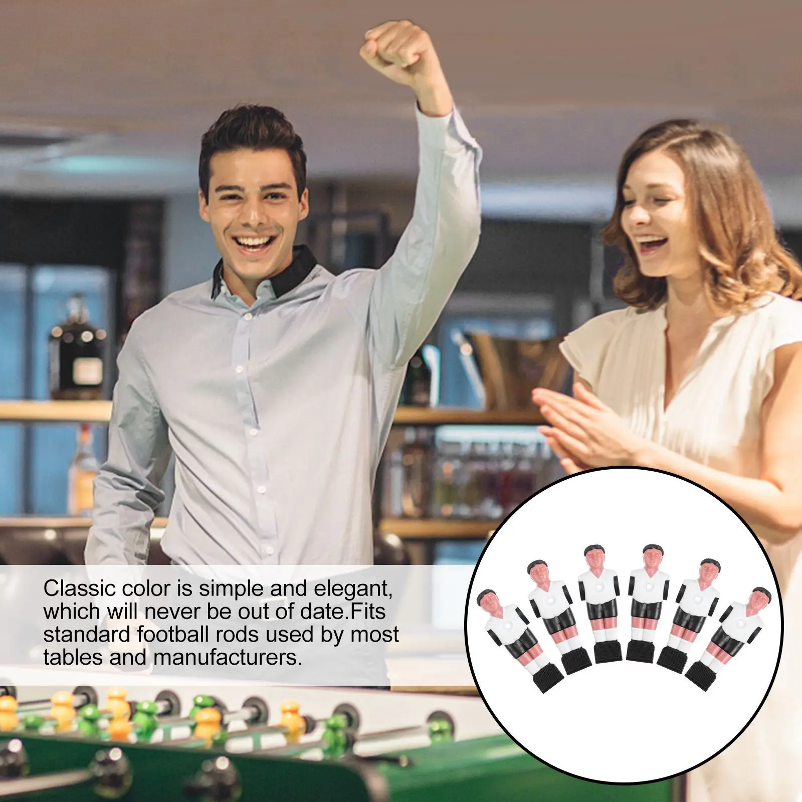 6 قطع من استبدال كرة القدم للرجال على شكل بطولة متينة للاعبي كرة القدم لملحقات جزء كرة القدم القياسية #3