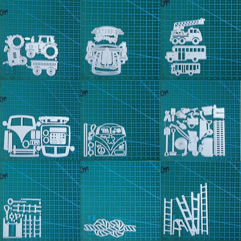 Automobil Werkzeug Leiter Metall Stanzformen Scrapbooking Dekoration Papier Handwerk Messer Form Klinge Punch Vorlage Präge Schablone