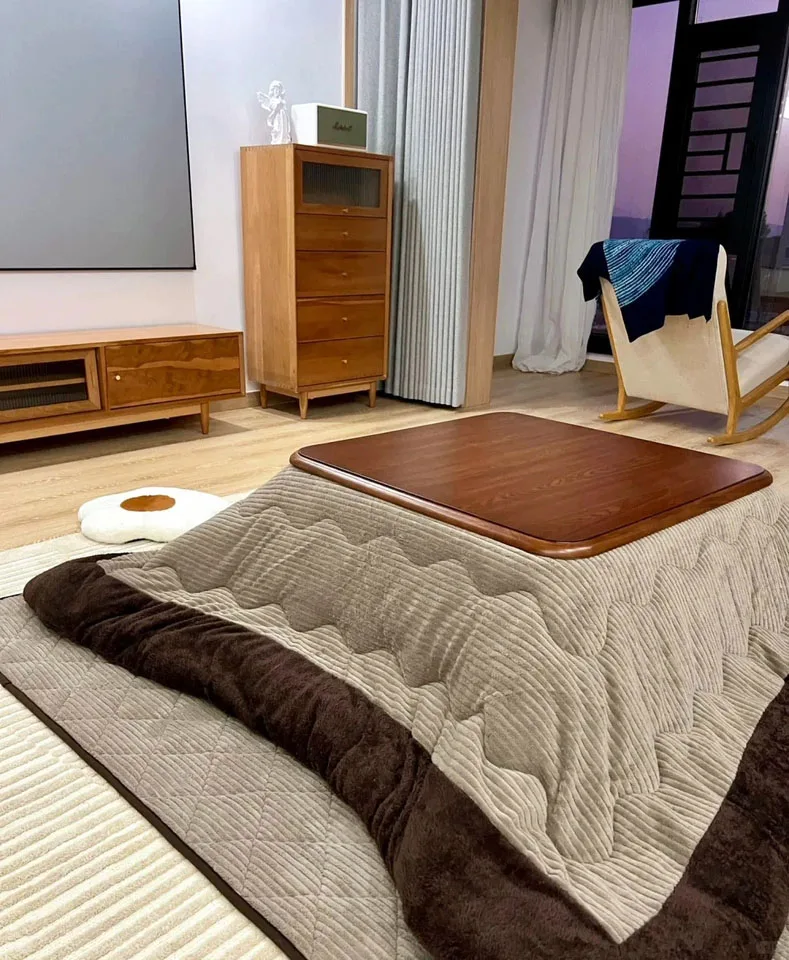 

2025 Winter Kotatsu Futon Blanket 190x190cm Cotton Soft Quilt Japanese Heating Table Carpet Funto 1Pc + 1Pc Set for Cozy Warmth