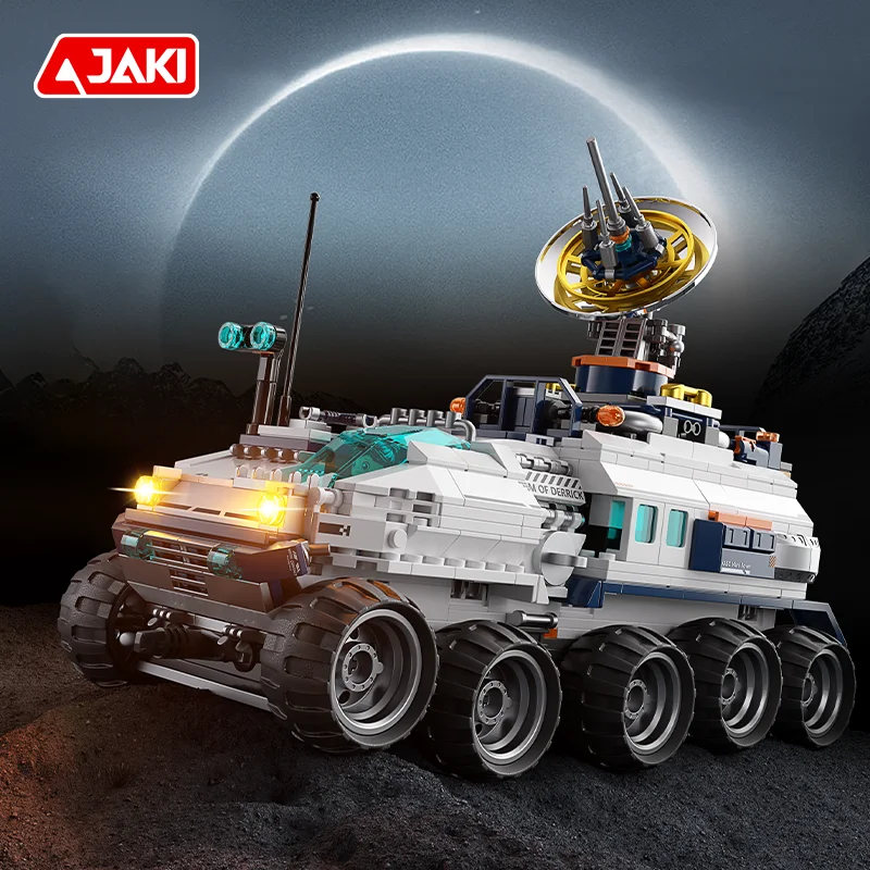 JAKI-CK002 Space Exploration series Dawn interplanetary rover collectible building blocks for boys and children toy gift