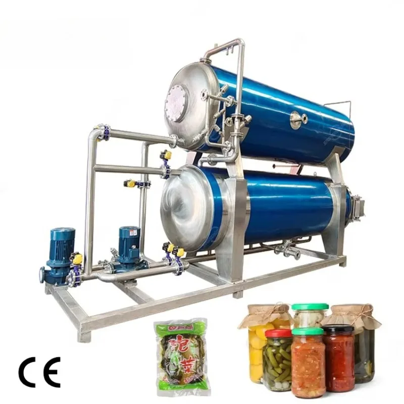 Small Sterilizing Equipment Mushroom Canned Plastic Pouch Box Glass Jar Bottle Food Retort Autoclave Sterilization Machine OME