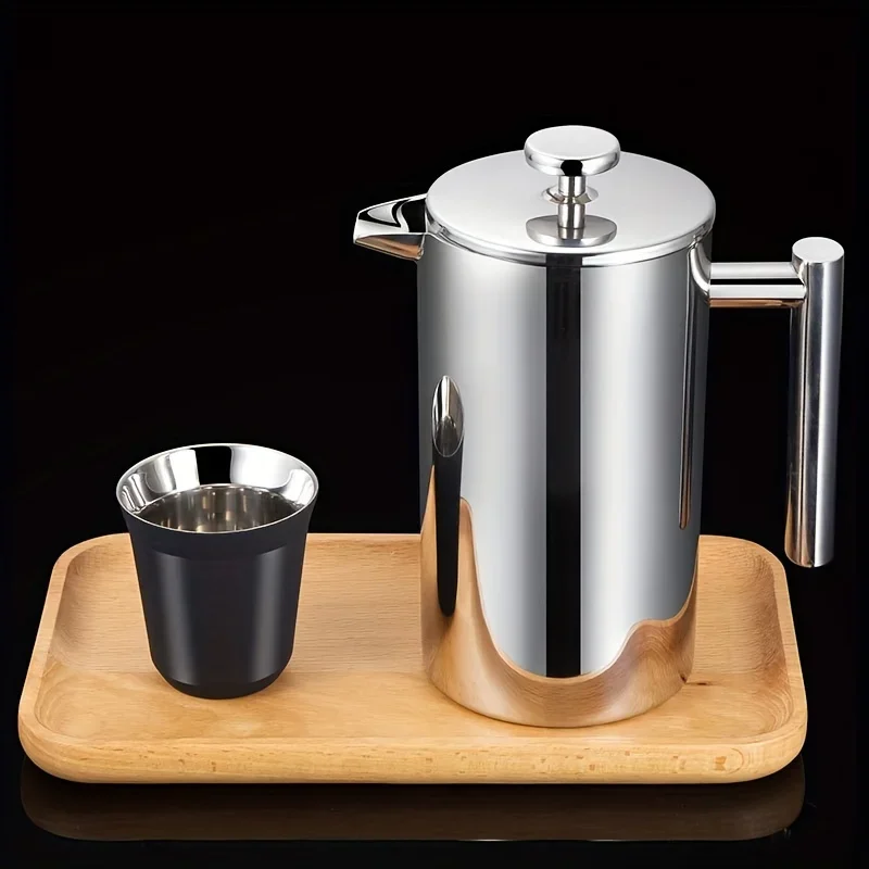 Thermal Insulated with Wooden  - French Press Coffee & Tea 리뷰 및 가격