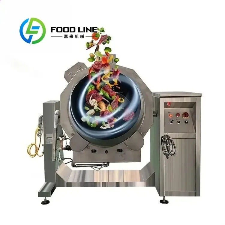Commercial Cooking Robot with Touch Panel Intelligent Assistant for Hotels and Restaurants Electric Stainless Steel Smart