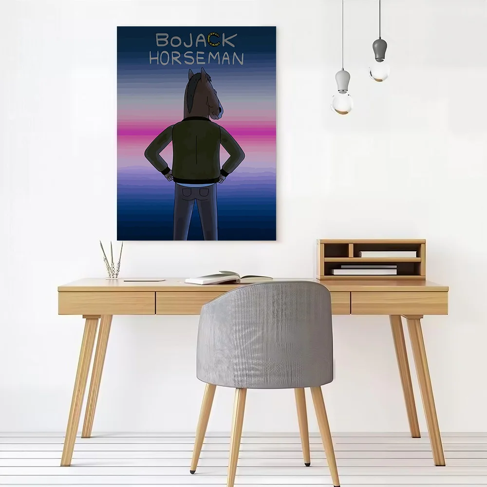 Bojack Horseman TV Show Art Printed Canvas Poster Custom Pictures Wall Art Canvas Painting for Decorative Paintings Wand Deko