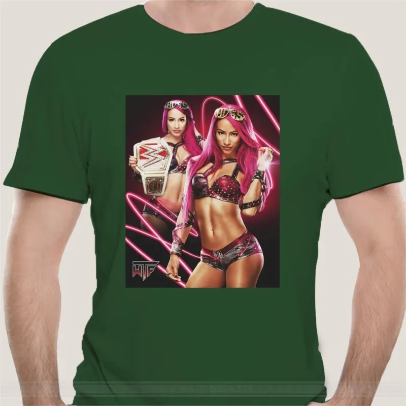 SASHA BANKS BANK STATEMENT QUALITY PRINT BLACK UNISEX T SHIRT FREE UK POST WWX71