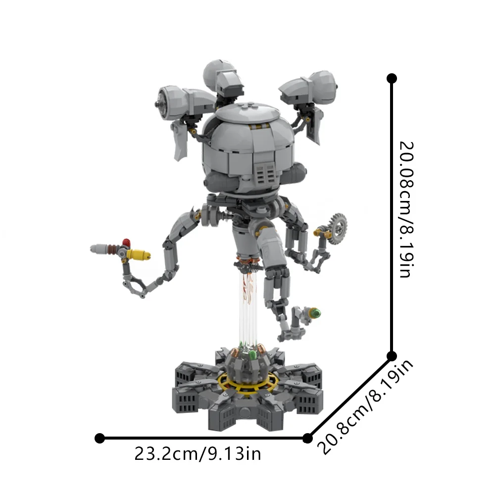 MOC film Mister – blocs de construction de Robot pratique, modèle X-01, armure de puissance, briques, explosion nucléaire, Diorama, jouet assemblé, cadeau pour enfants
