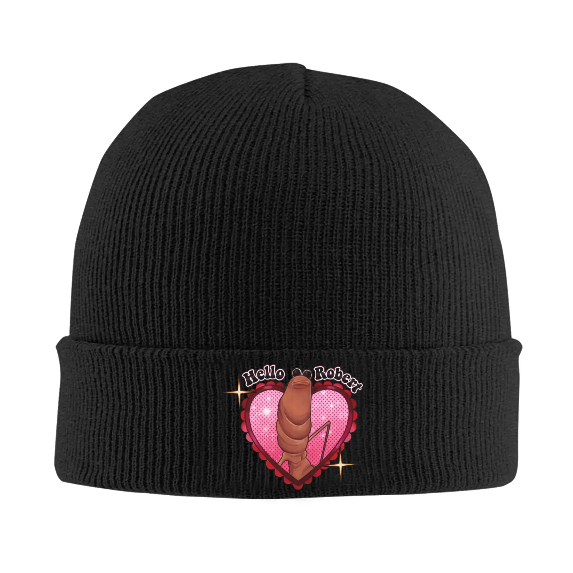 Marcus The Worm Hello Robert Cappelli Autunno Inverno Beanie Berretto alla moda Berretto in acrilico unisex