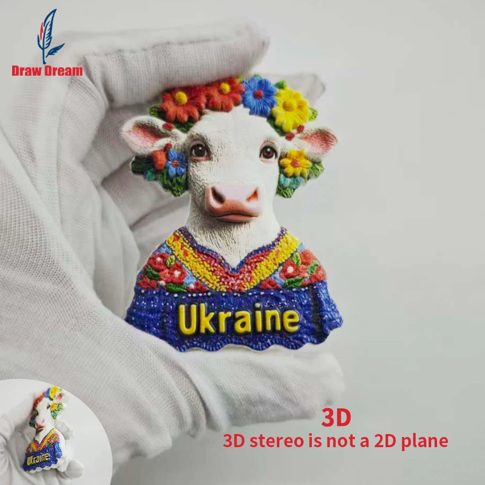 1Pc Ukraine Fridge Magnet, World Travel Souvenir Collectible, Suitable for Home and Office Decoration, Personalized Exclusive Travel Souvenir Magnetic Fridge Magnet, Home Decor, Kitchen, Room, Office, Cabinet Crafts Gift, Holiday Souvenir, Exquisite Small Gift