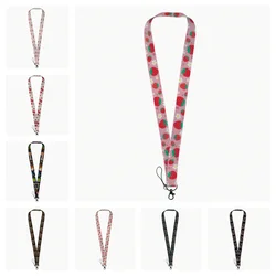 Beautiful plants Hanging neck mobile phone hanging rope polyester webbing anti loss rope wholesale children's and women's styles