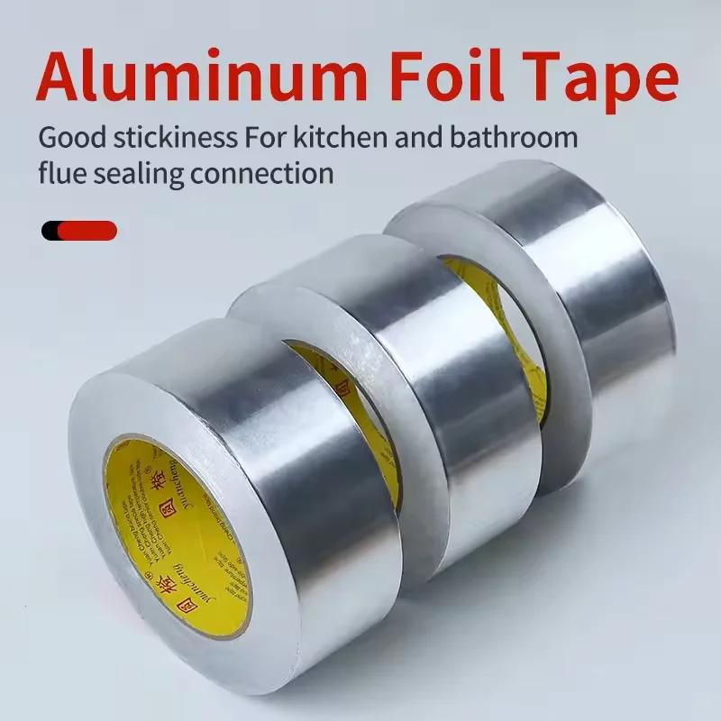 Hochtemperaturbeständiges Aluminiumfolienband Küchenrohr-Reparaturband Selbstklebende Dichtungsfolie Wärmeisolierung Leckdicht – Detail 2