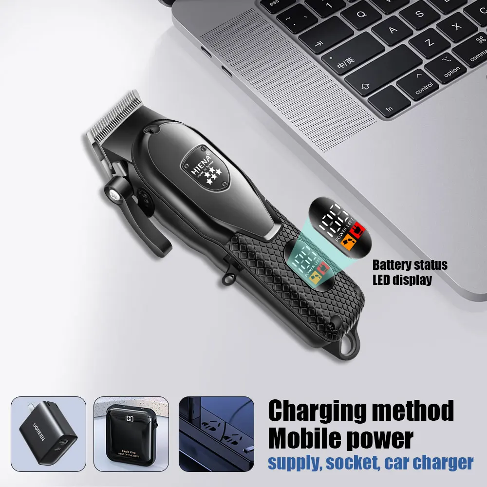 HIENA228Hair Clipper Kit Herren Elektrorasierer Haarschneider Maschine Professionelle Haarschneidemaschine Wiederaufladbare Haarschnitt