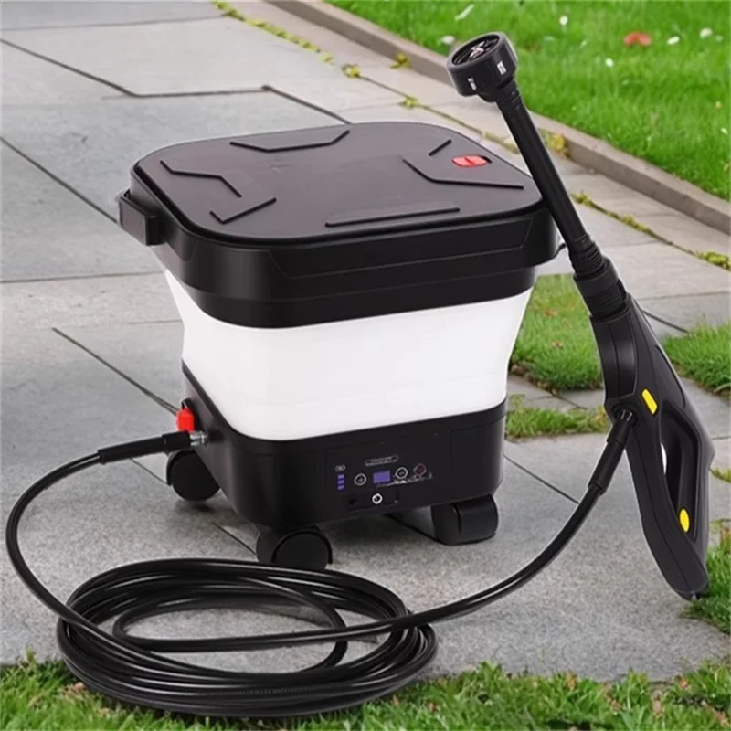 New Foldable Multi-functional Wireless Car Washing Machine Portable 13L Large Capacity and High-pressure Water Gun