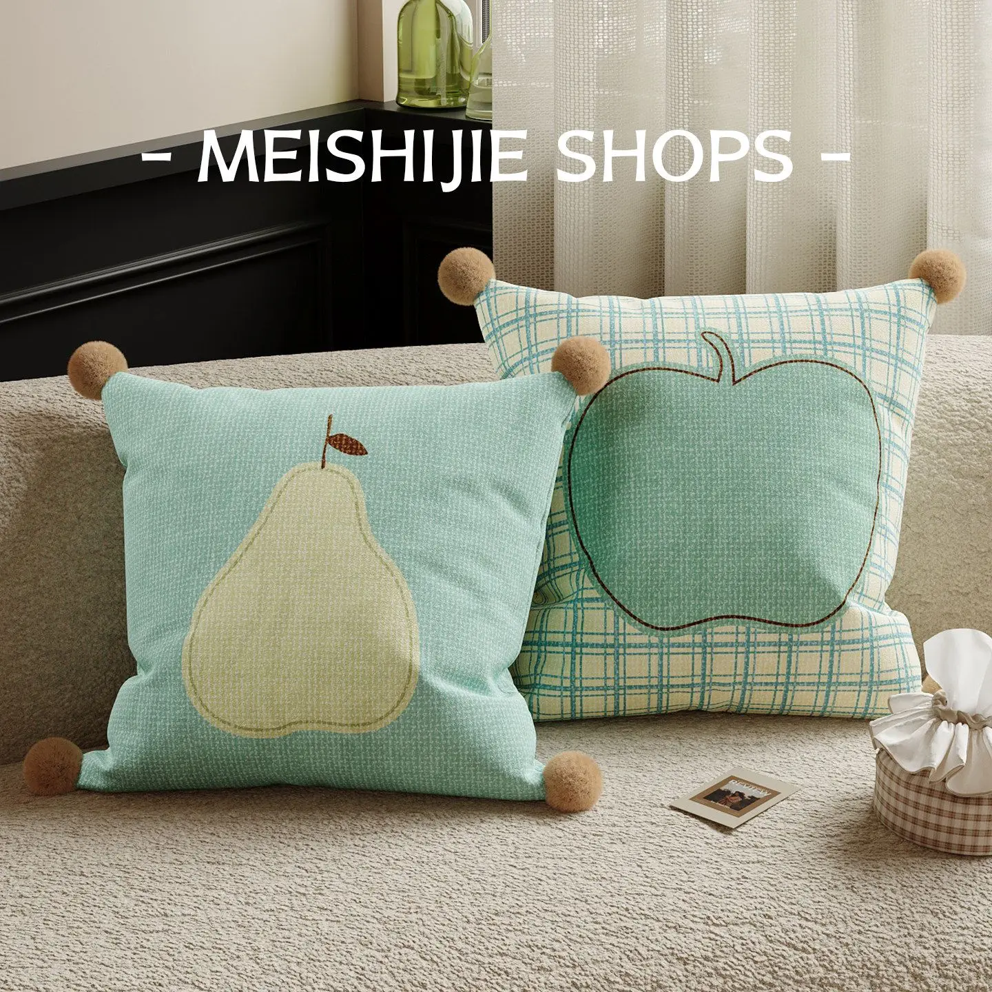 High End Sofa Pillow Cover, Bedside Cushion Cover, Homestay Decoration Pillowcase, Removable and Washable Sofa Pillow