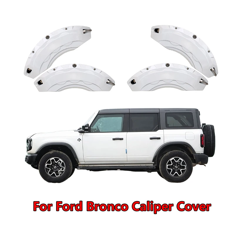 

For Ford Bronco Car Brake Caliper Cover Fit Badlands Base Black Diamond Sport Utility 2-Door 4-Door 2021 2022 2023 2024 2025