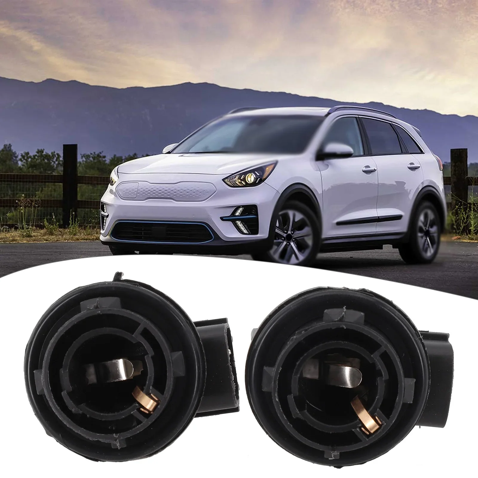 2 Pieces Daytime Running Lamp Socket 92164 M7050 For Kia For Forte 2019 2022 Elantra 2004 2016 Reina Direct Replacement