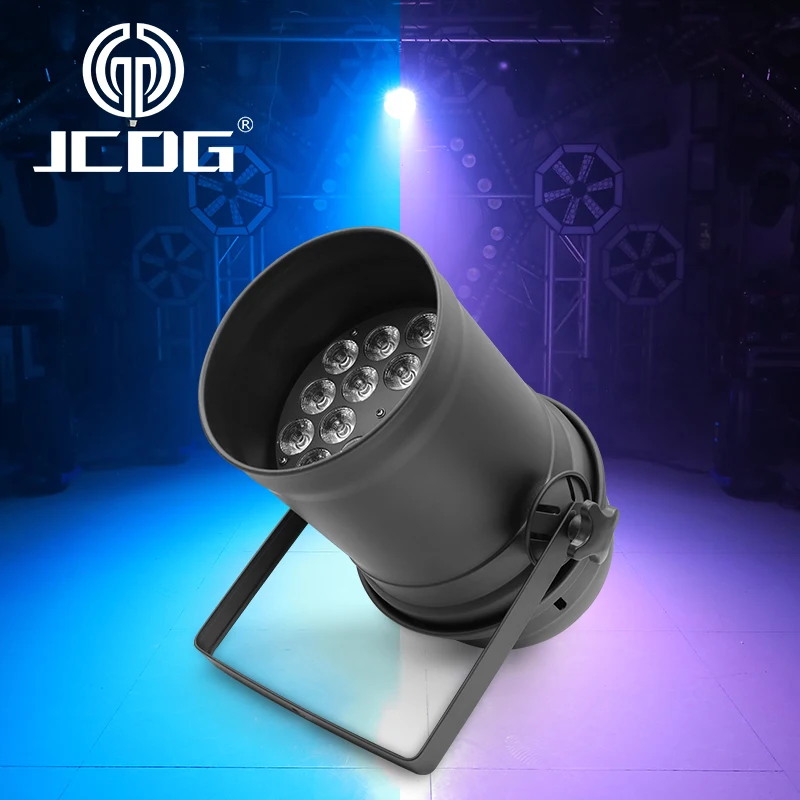 JCDG Professional 18Pcs 4in1อลูมิเนียม Par Light 18X10W Dmx512ควบคุม Par Wash Effect สำหรับ Dj บูธดิสโก้โบสถ์ Garden