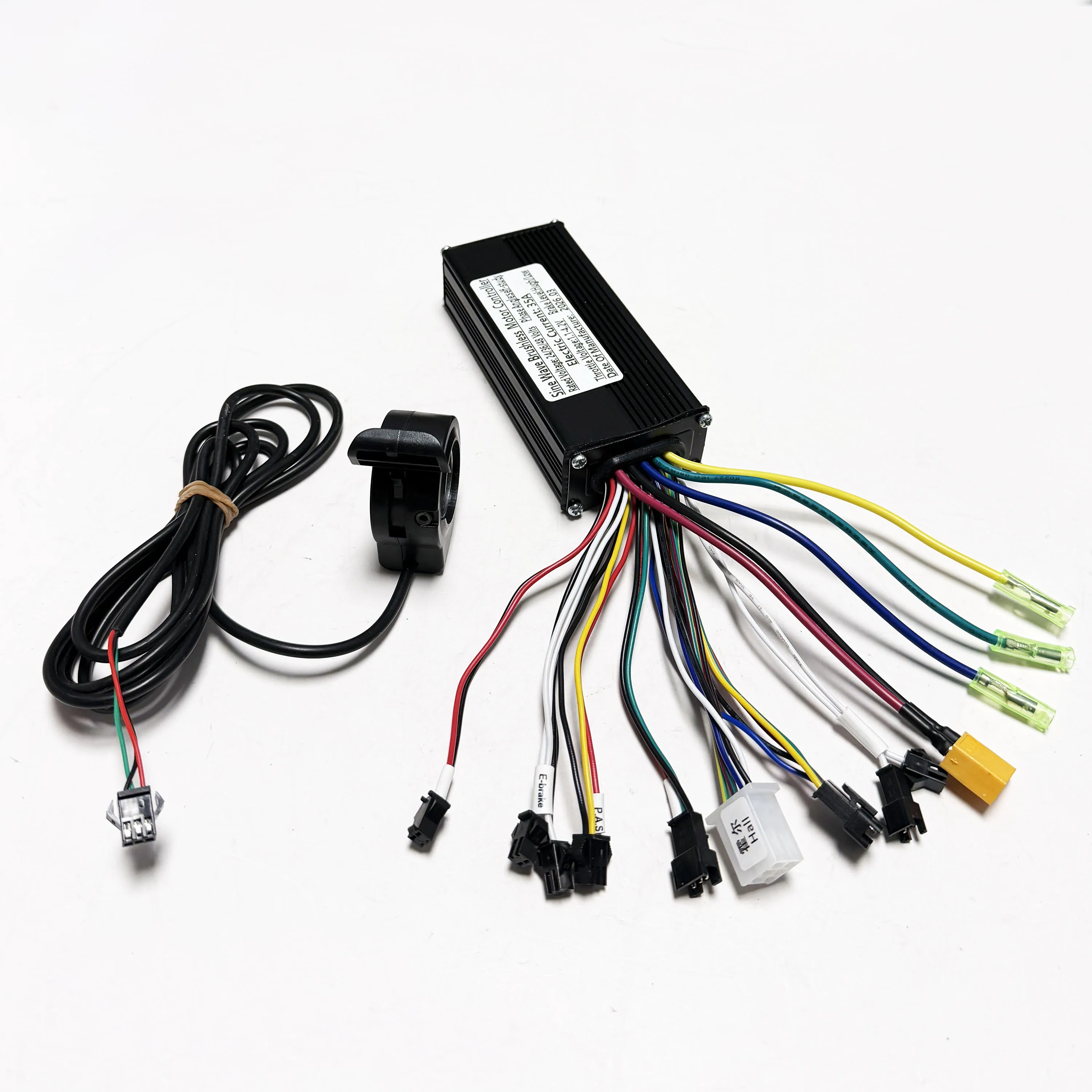 E-bike Brushless Motor Controller 24V/36V/48V 750W/1000W 25A-30A  With E-bike Thumb Throttle for UART No. 2 Electric Scooter