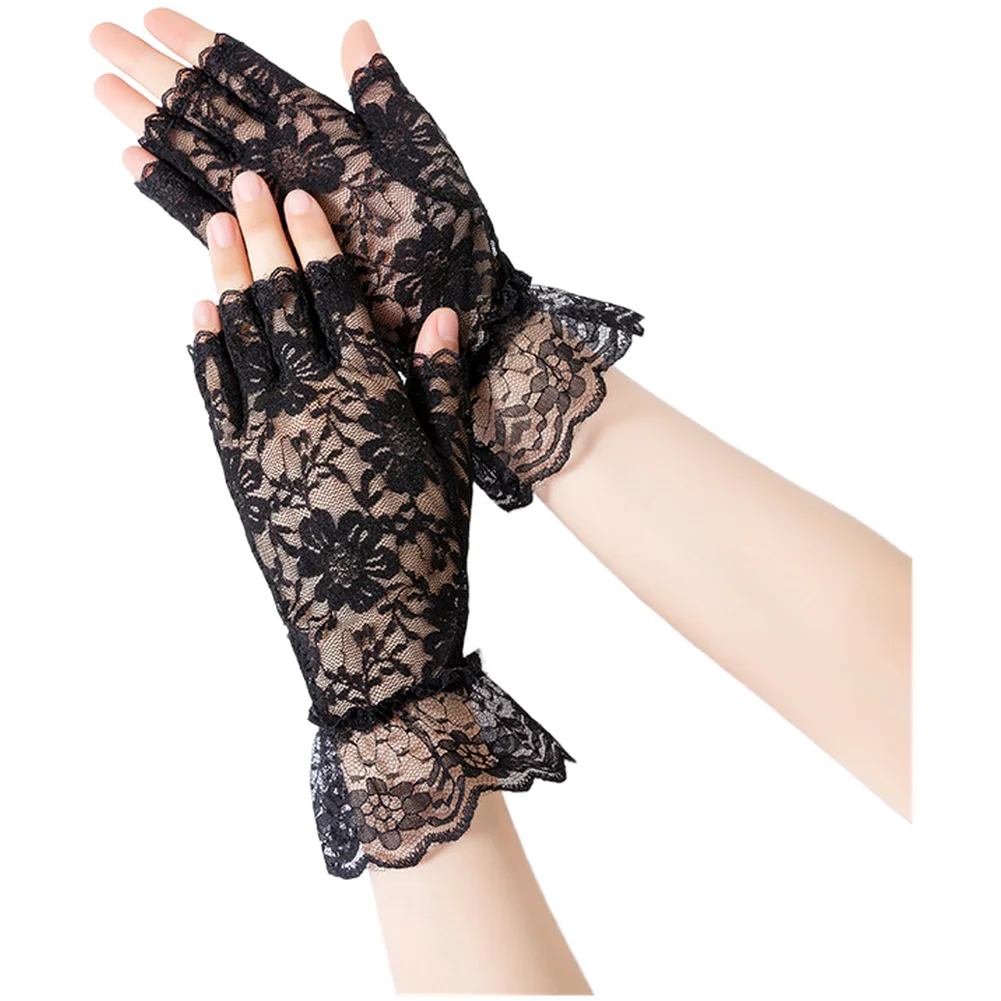 lightweight-lace-sunscreen-gloves-for-women-upf-50-uv-shield-half-finger-design-for-driving-cycling-operation