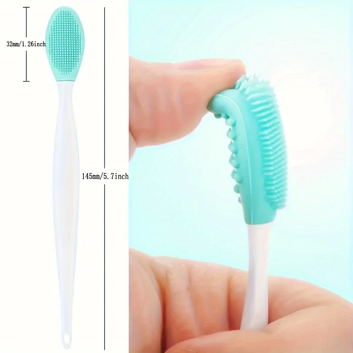 1PC/4PCS Beauty Skin Care Wash Face Silicone Brush Exfoliating Nose Clean Blackhead Removal Brushes Tools With Replacement Head